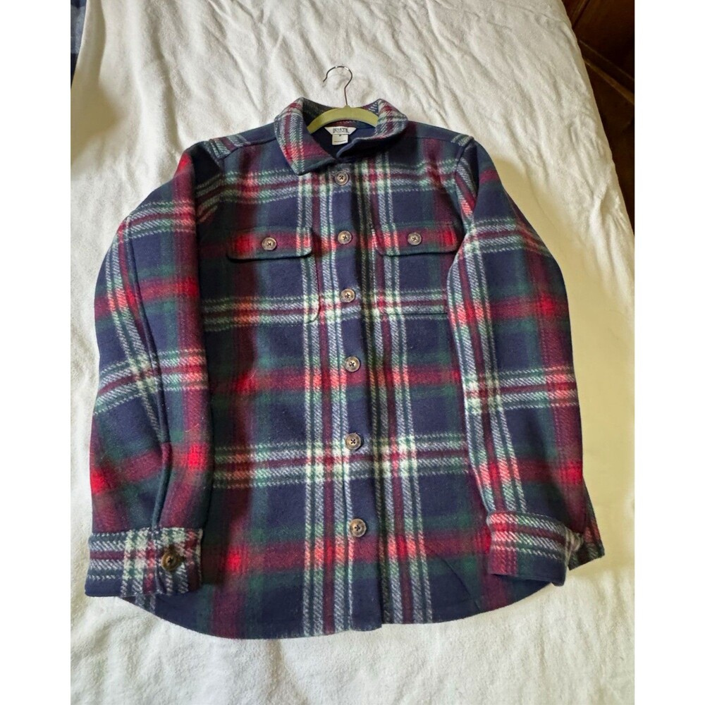 Duluth Trading Plaid Fleece Shirt Jacket Women’s M Shacket Cabin Outdoor